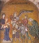 Η Προσκύνηση των Μάγων - Καθολικό Μονής Δαφνίου τέλη 11ου αι. μ.Χ.