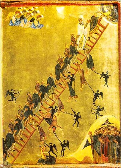 Η κλίμακα των αρετών - Μονή Αγίας Αικατερίνης Σινά 12ος αιώνας
