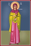Αγία Μαρία η Μαγδαληνή η Μυροφόρος και Ισαπόστολος - Καζακίδου Μαρία© (byzantineartkazakidou. blogspot.com)