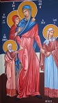 Αγία Σοφία και οι τρεις θυγατέρες της Πίστη, Ελπίδα και Αγάπη - Πηνελόπη Σχιζοδήμου© (www.poppe.gr)