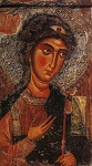 Αρχάγγελος Μιχαήλ (12 αιώνας μ.Χ.) - Ιερά Μονή Ιωάννη Χρυσοστόμου (Κύπρος) στον κατεχόμενο Κουτσοβέντη. Η εικόνα κλάπηκε από τους Τούρκους και αγνοείται η τύχη της.