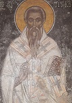 Άγιος Τίτος ο Απόστολος - Τοιχογραφία του 14ου αι. μ.Χ. από τον Ι. Ν. Αγ. Φωτεινής, της Ι. Μ. Πρέβελης