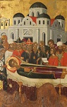 Η Κοίμηση του Αγίου Δημητρίου - άγνωστος ζωγράφος του Χάνδακα, δεύτερο μισό του 15ου αιώνα μ.Χ.