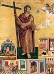Όσιος Αλέξιος ο άνθρωπος του Θεού - Ιερός Ναός Yπεραγίας Θεοτόκου Aντιβουνιώτισσας Kέρκυρα - Στέφανος Tζανκαρόλας, τέλη 17ου αιώνα