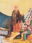 Ο Άγιος Ευγένιος με τον μαθητή του Αναστάσιο