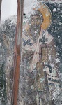 Άγιος Ευτύχιος επίσκοπος Γορτύνης - Τοιχογραφία 14ου αιώνος, Ι. Ν. Αγ. Νικολάου, Μάλες, Λασιθίου