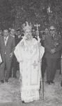 Ο Άγιος Καλλίνικος Μητροπολίτης Εδέσσης, Πέλλης και Αλμωπίας στη λιτανεία της Αγίας Χρυσής Αλμωπίας (1971 μ.Χ.)