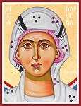 Αγία Παρθένα η Εδεσσαία - Καζακίδου Μαρία© (byzantineartkazakidou. blogspot.com)
