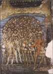 Τοιχογραφία των Αγίων Τεσσαράκοντα στον νάρθηκα της ομώνυμης Ιεράς Μονής της Σπάρτης