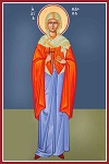 Αγία Μάρθα αδελφή του Λαζάρου - Καζακίδου Μαρία© (byzantineartkazakidou. blogspot.com)