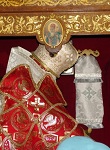 Άγιος Αθανάσιος ο Πατελλάρος, ο Καθήμενος, Πατριάρχης Κωνσταντινουπόλεως - Τμήμα Ιερού Λειψάνου